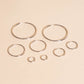 FeatherTUFF™ Circle Hoop Earrings 4-pack