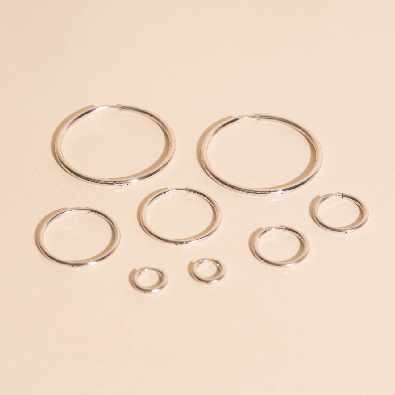 FeatherTUFF™ Circle Hoop Earrings 4-pack