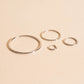 FeatherTUFF™ Circle Hoop Earrings 4-pack