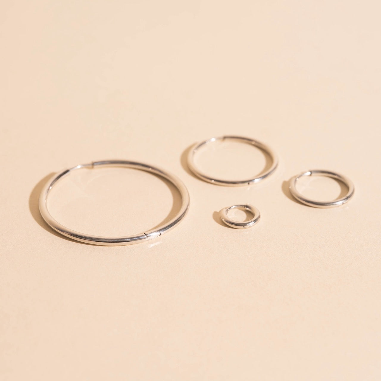 FeatherTUFF™ Circle Hoop Earrings 4-pack