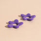 Acrylic Flower Chunky Huggie Hoop Charms