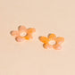 Acrylic Flower Chunky Huggie Hoop Charms