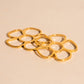 Jumbo Flower Chunky Huggie Hoop Charms