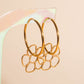 Jumbo Flower Chunky Huggie Hoop Charms