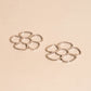 Jumbo Flower Chunky Huggie Hoop Charms