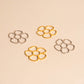 Jumbo Flower Chunky Huggie Hoop Charms