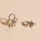 Crystal Butterfly Chunky Huggie Hoop Charms