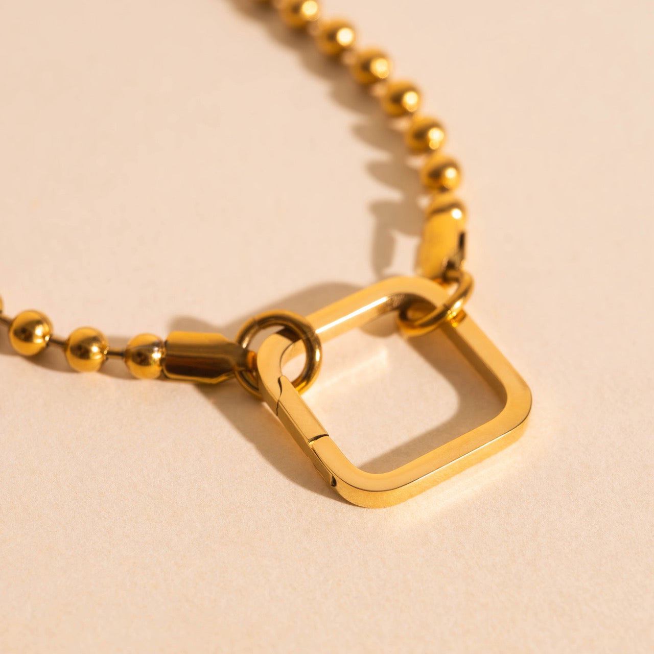 Square Necklace Charm Clasp (15mm)