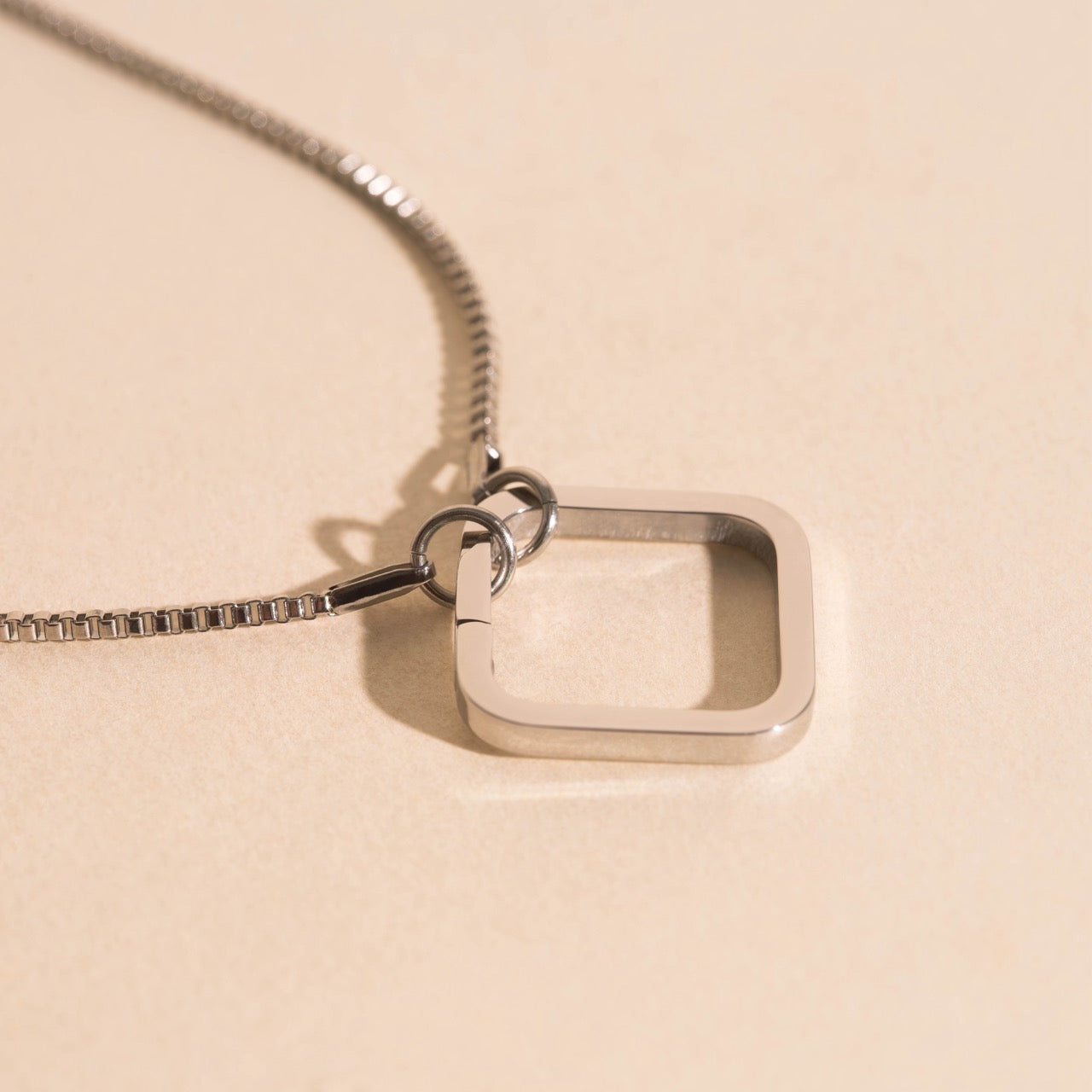 Square Necklace Charm Clasp (15mm)