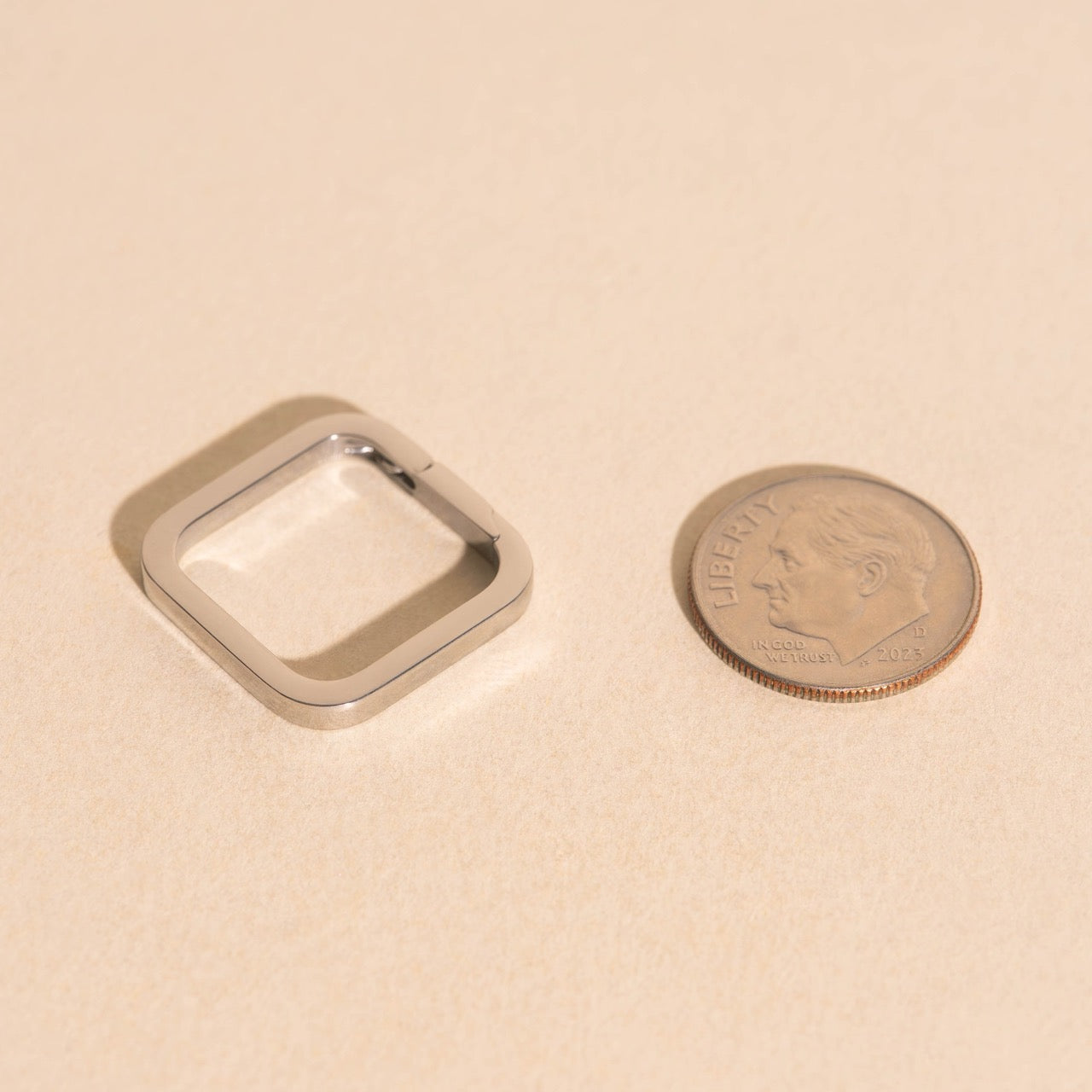 Square Necklace Charm Clasp (15mm)