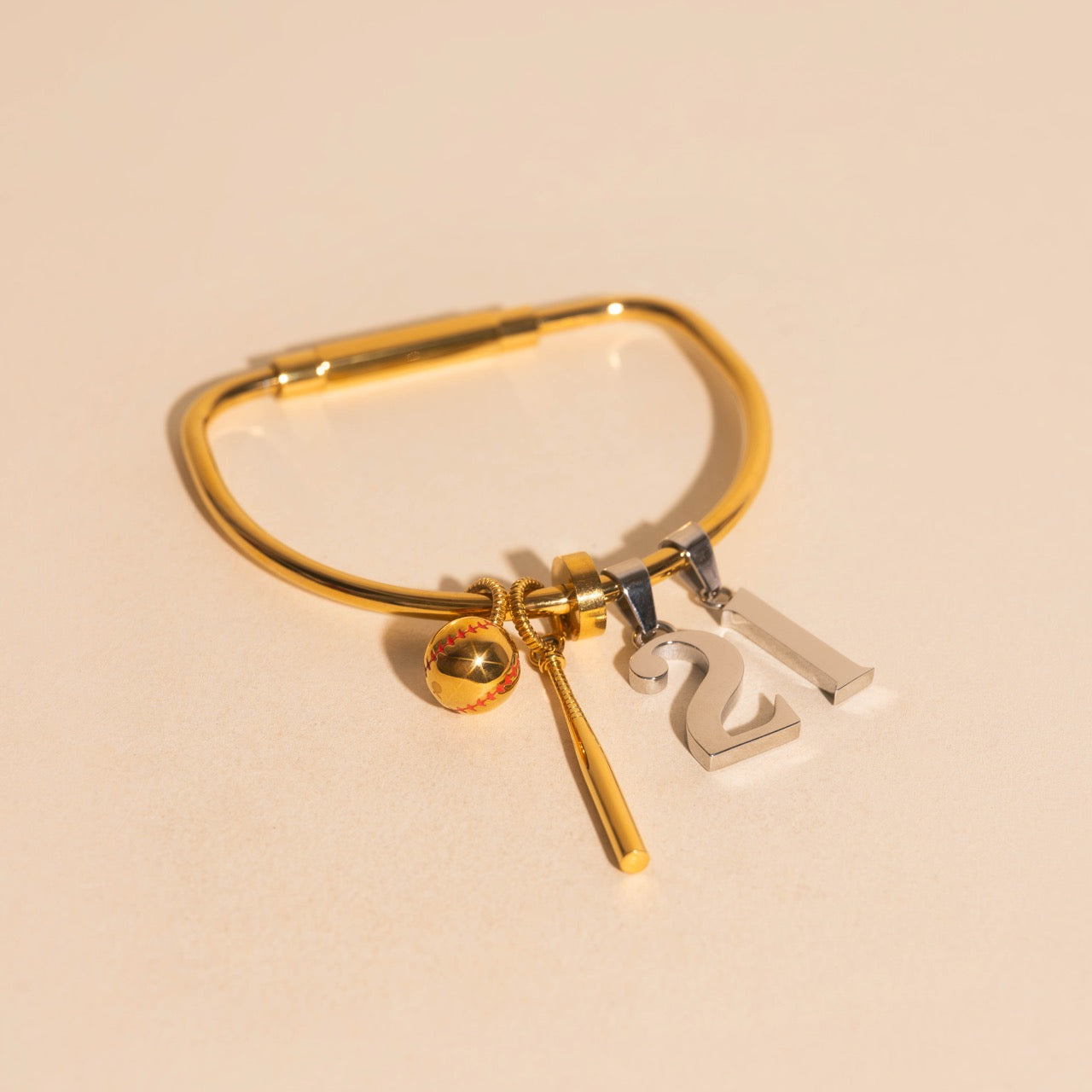 Fastball Necklace Charm