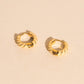 Color Chunky Rounded Huggie Hoop Earrings