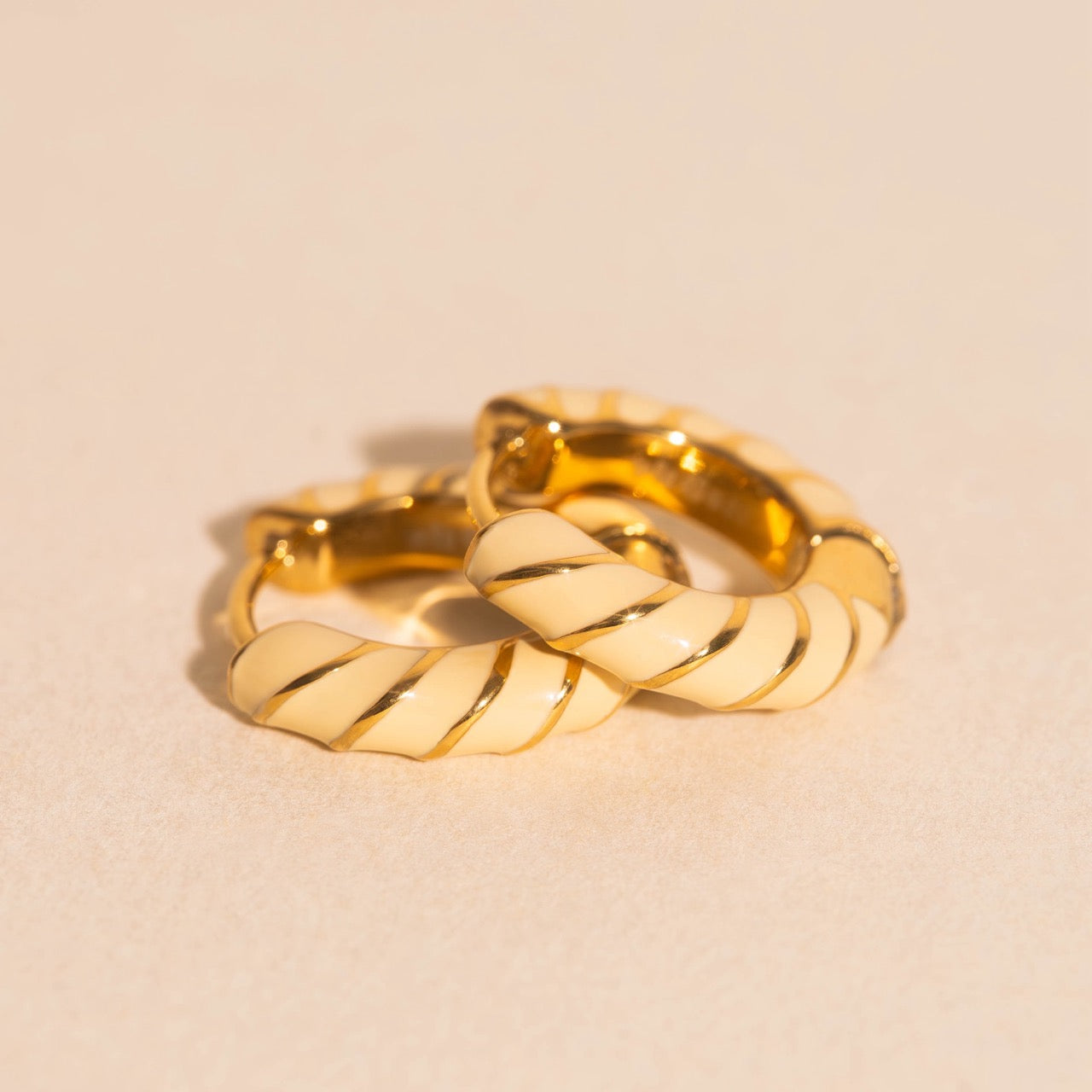 Color Chunky Rounded Huggie Hoop Earrings