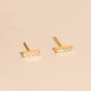 Crystal Quad Bar Stud Earrings