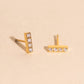 Crystal Quad Bar Stud Earrings