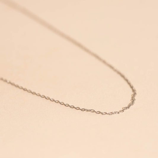 Silver Dainty Cable Chain Necklace Bundle