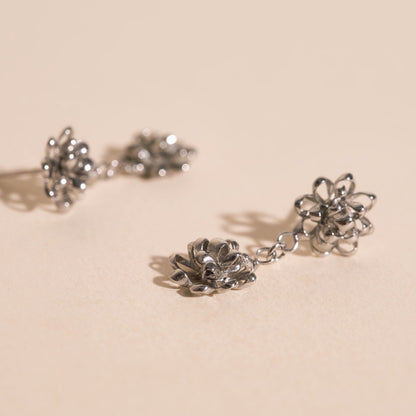 Gift Bow Dangle Stud Earrings