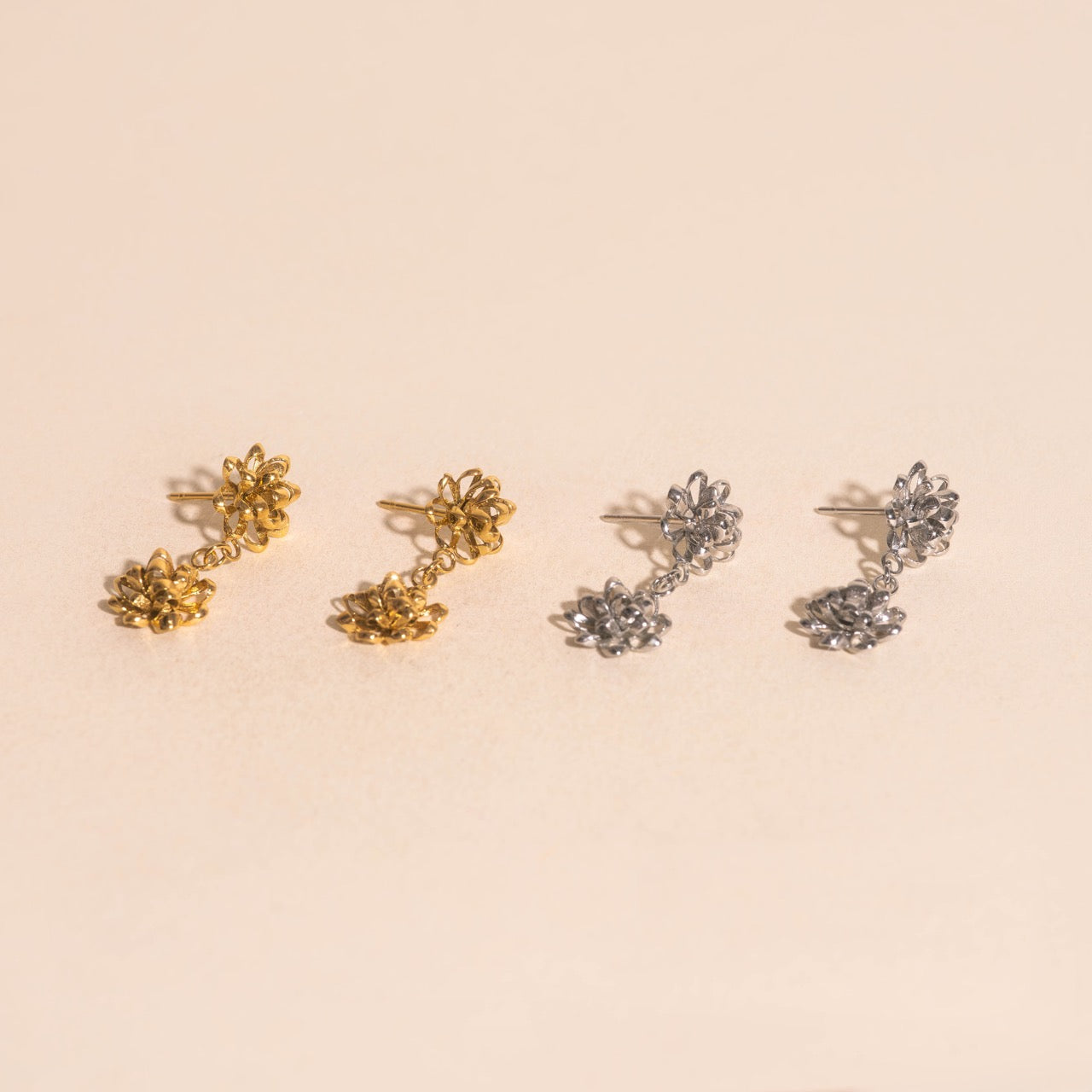 Gift Bow Dangle Stud Earrings
