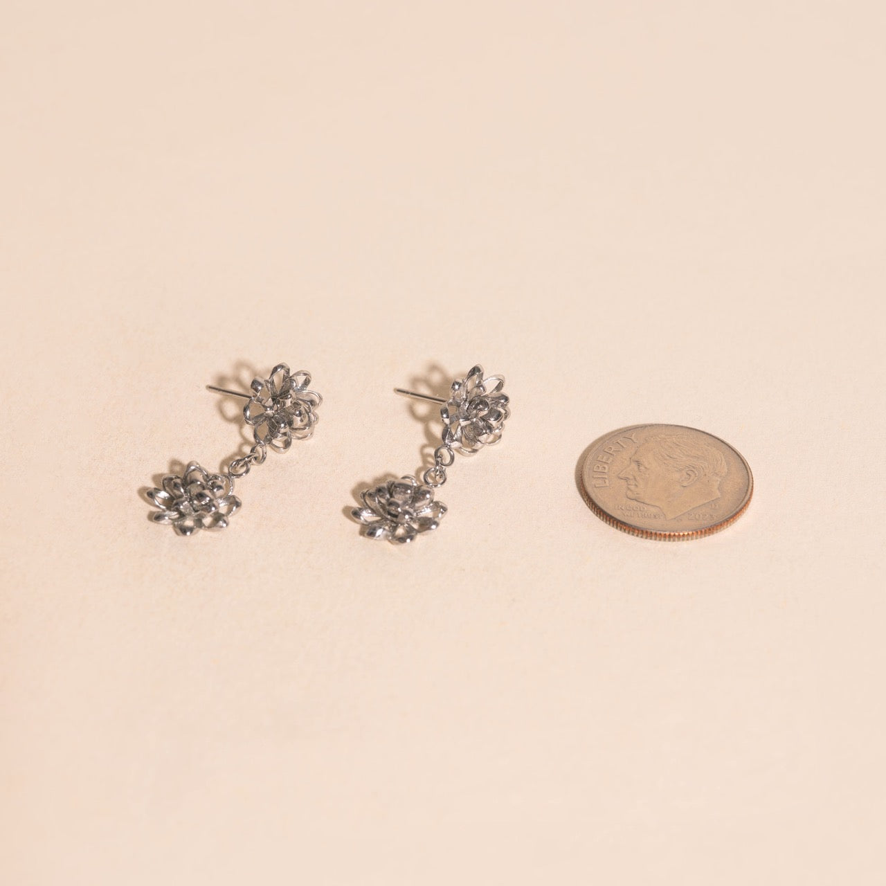 Gift Bow Dangle Stud Earrings