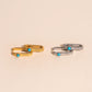 Rope Rectangle Huggie Hoop Earrings