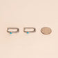 Rope Rectangle Huggie Hoop Earrings