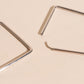 Diamond Rounded Huggie Hoop Earrings