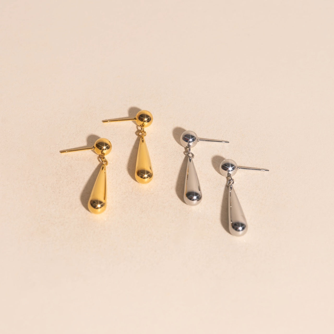 Jumbo Teardrop Stud Earrings
