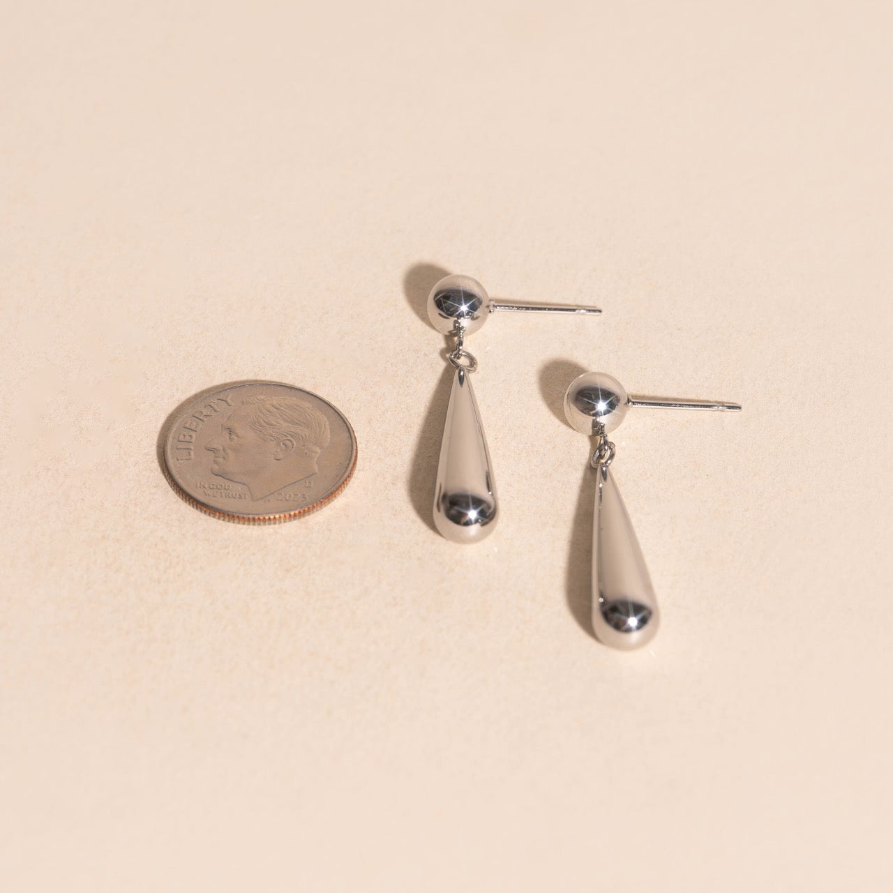 Jumbo Teardrop Stud Earrings