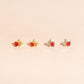 Red Tulip Stud Earrings