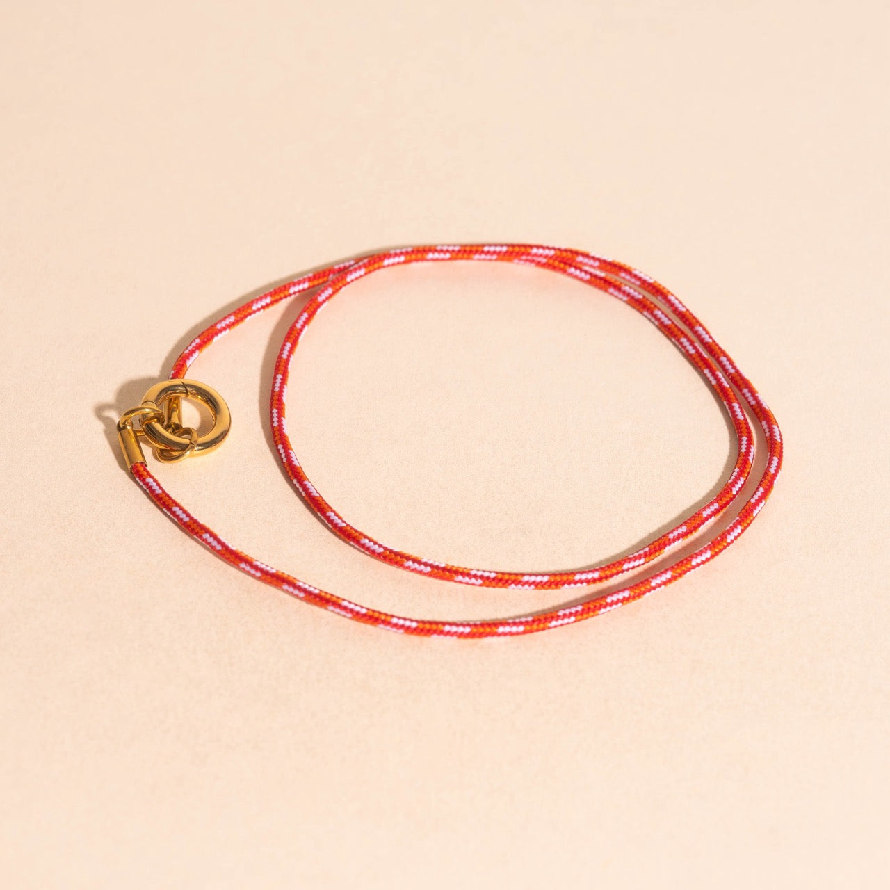 Red & Orange Cord Necklace