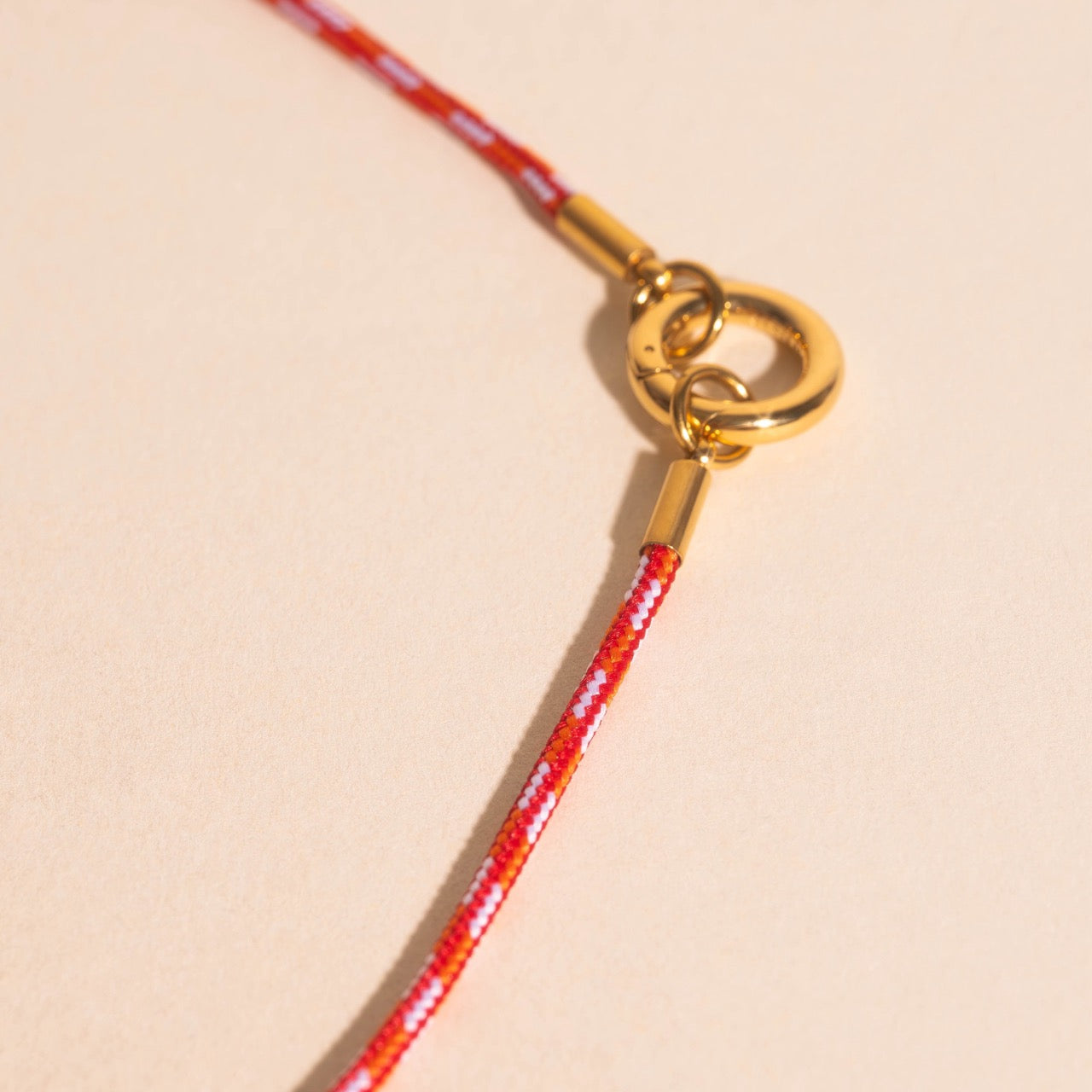 Red & Orange Cord Necklace
