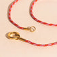 Red & Orange Cord Necklace