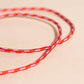 Red & Orange Cord Necklace