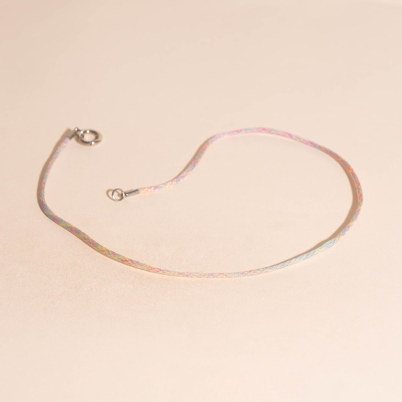 Neon Rainbow Cord Necklace