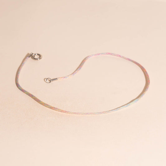 Neon Rainbow Cord Necklace