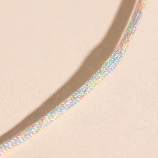 Neon Rainbow Cord Necklace