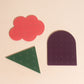 Acrylic Shapes Earring Holders (3 piece sets)