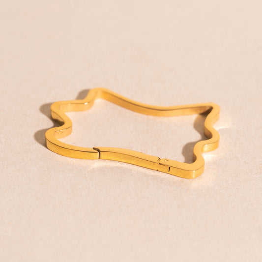Cowhide Necklace Charm Clasp (32mm)