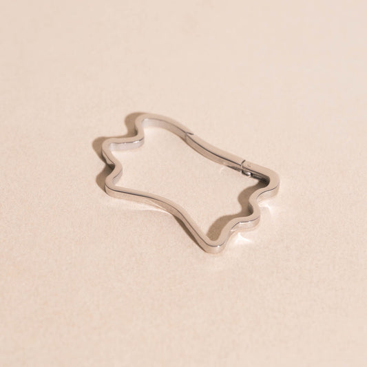 Cowhide Necklace Charm Clasp (32mm)