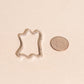 Cowhide Necklace Charm Clasp (32mm)