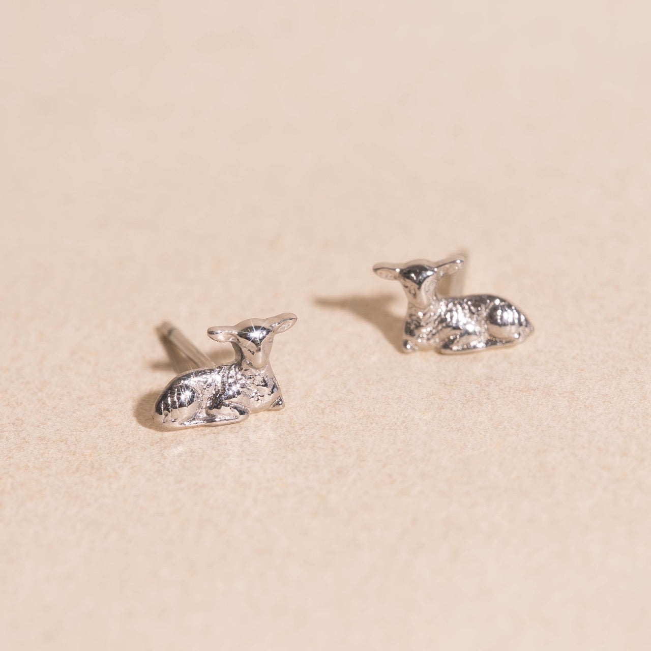Lamb Mini Stud Earrings