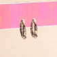 Mini Crystal Rounded Huggie Hoop Earrings