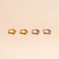 Mini Crystal Rounded Huggie Hoop Earrings