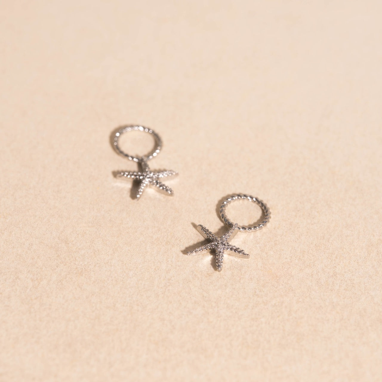 Starfish Huggie Hoop Charms