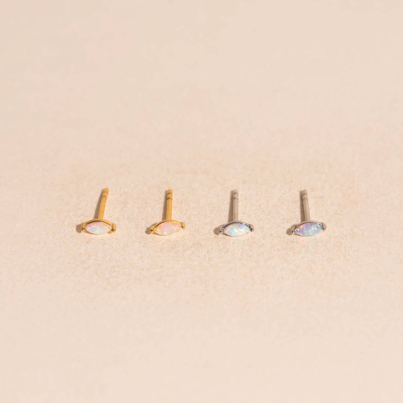 Opal Tiny Stud Earrings