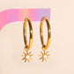 Opal Sunrise Chunky Huggie Hoop Charms