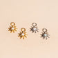 Opal Sunrise Chunky Huggie Hoop Charms