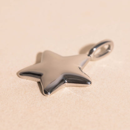 Puffy Star Necklace Charm