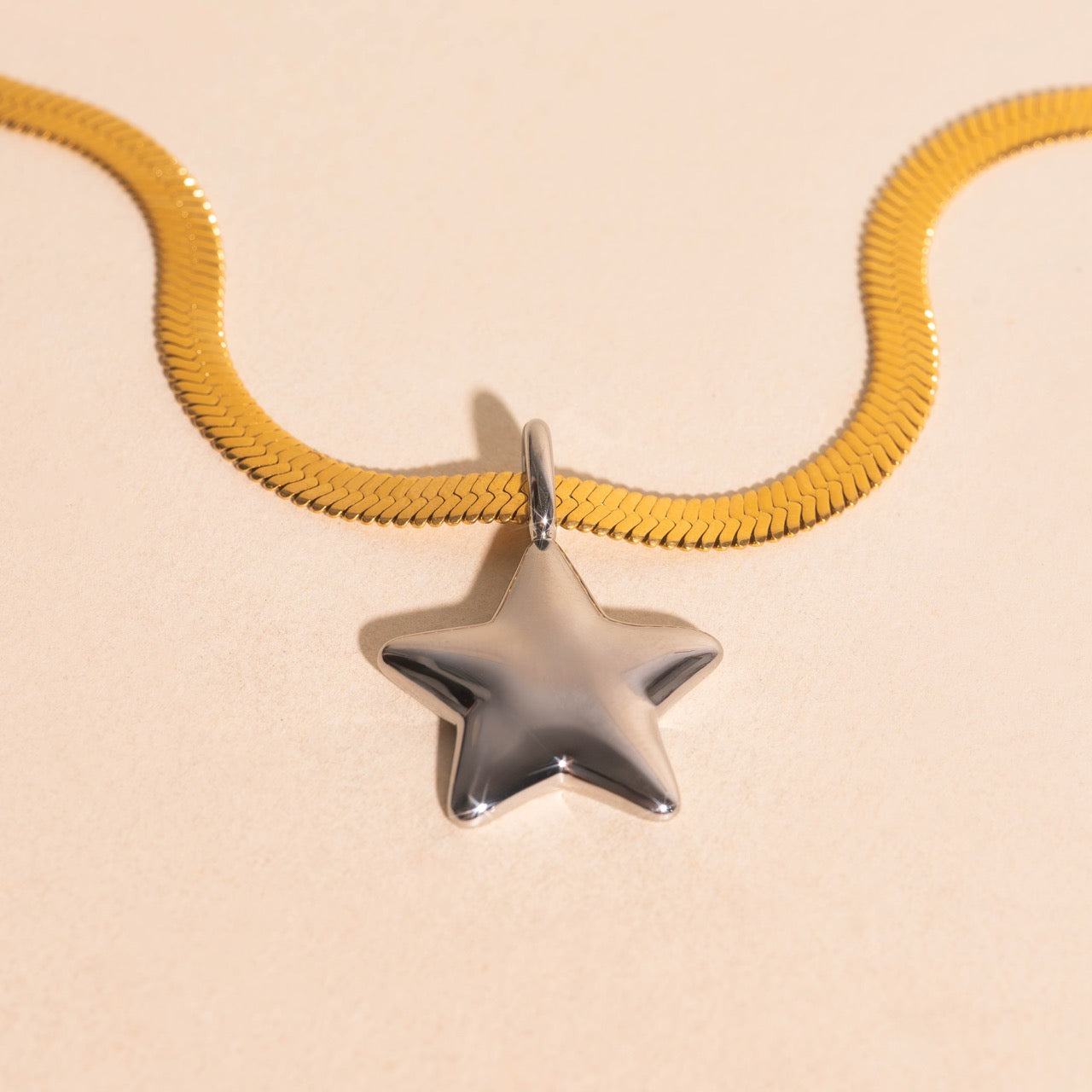 Puffy Star Necklace Charm