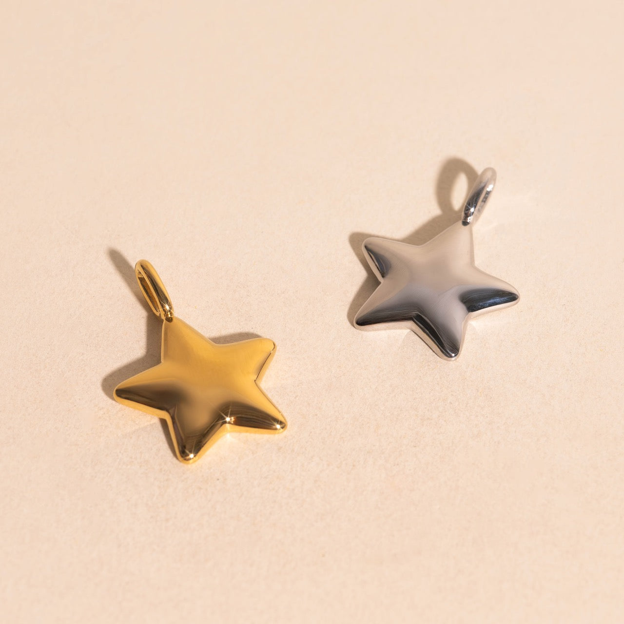 Puffy Star Necklace Charm